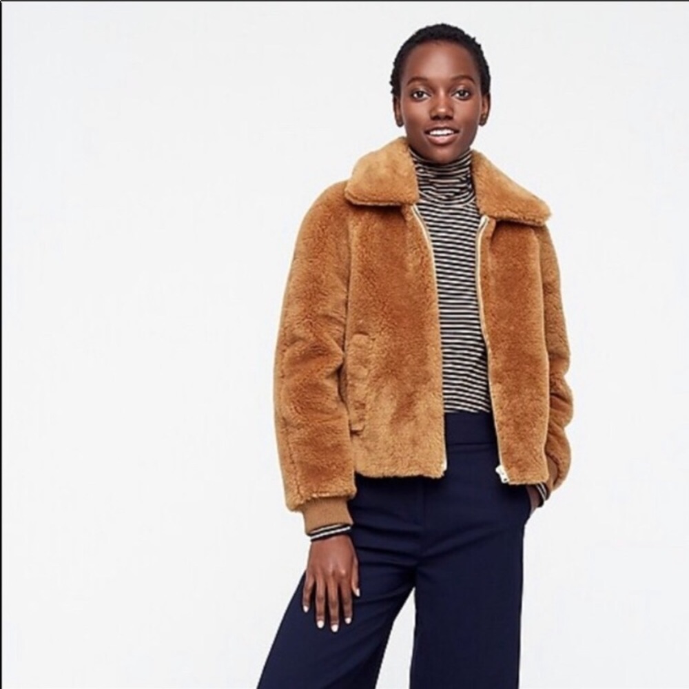 J. Crew Sherpa bomber NWT sz XXL